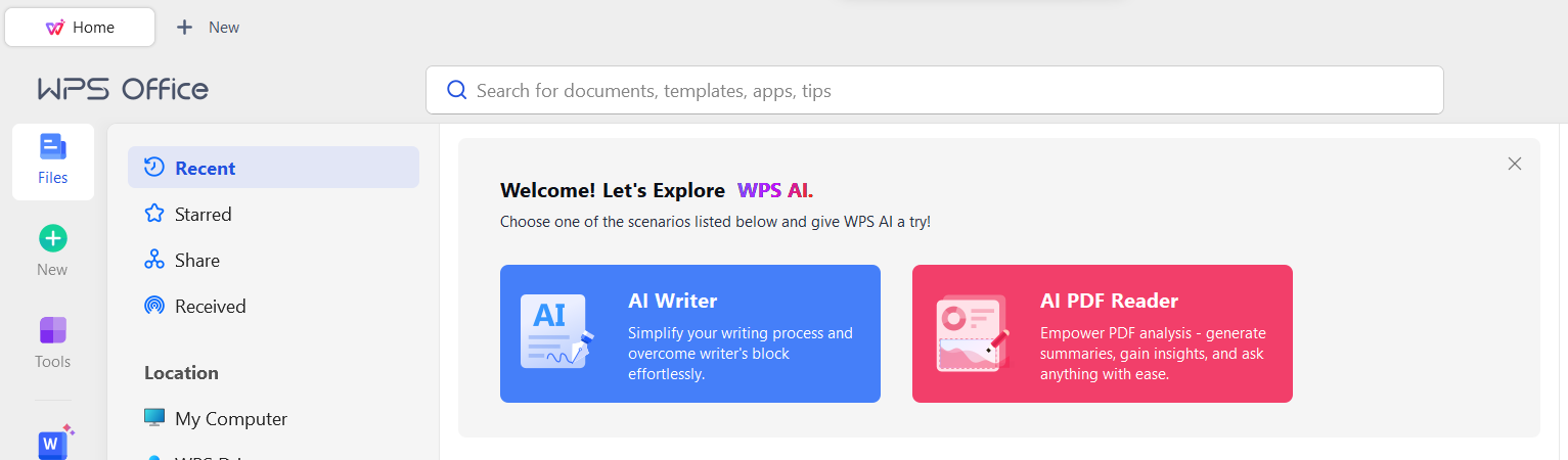 Launch WPS Office
