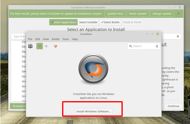 Install Windows Software