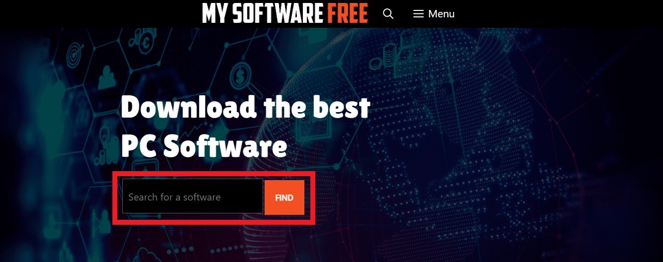 Mysoftware search bar
