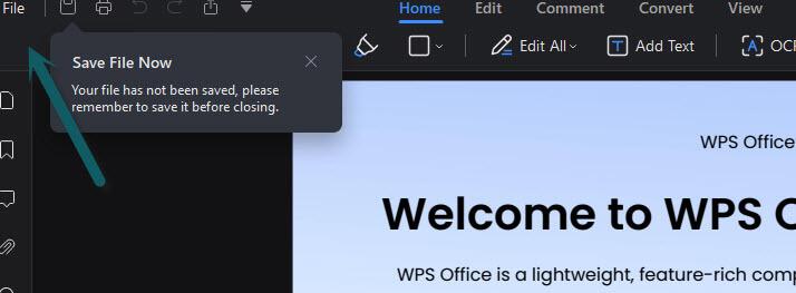 WPS To PDF Editor