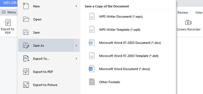 WPS To PDF’
