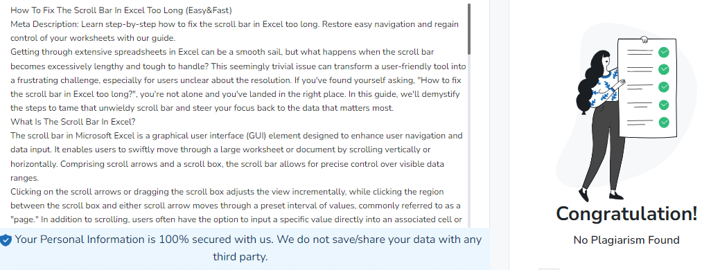 How To Fix The Scroll Bar In Excel Too Long (Easy&Fast)