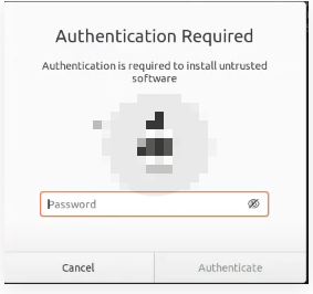 Linux Authentication required