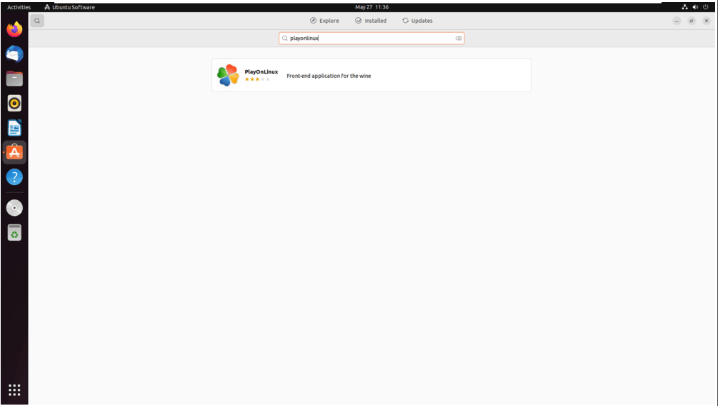 Search for the PlayOnLinux
