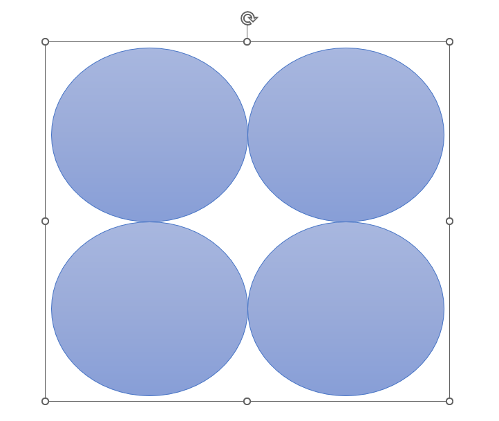 PowerPoint group objects using Context menu