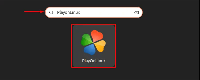 Search for PlayOnLinux