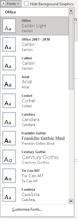 Edit Font Properties