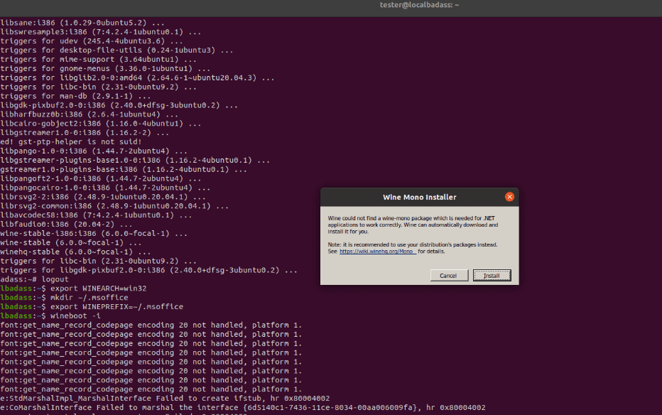Click “Install” button