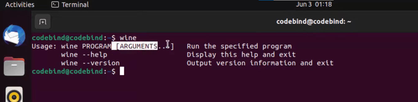 Check the Wine’s version