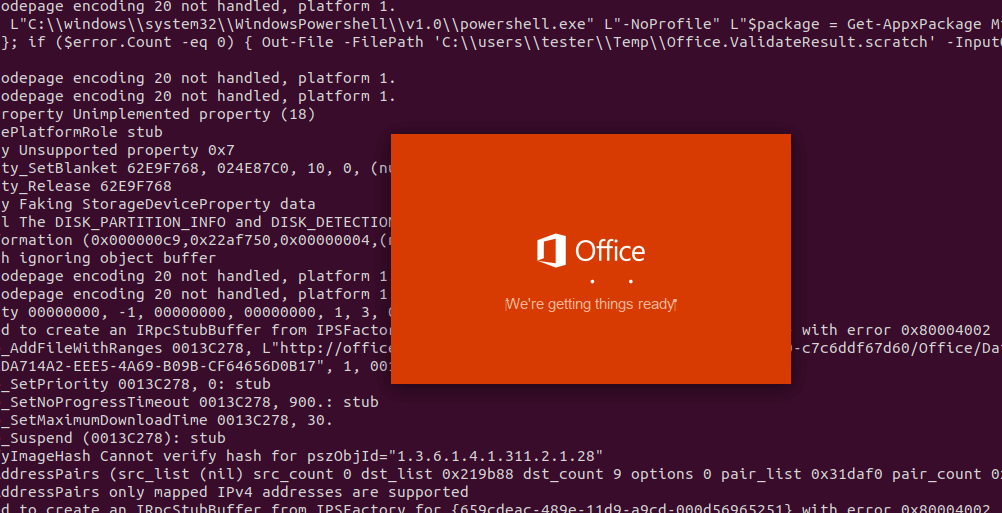 Follow installer steps