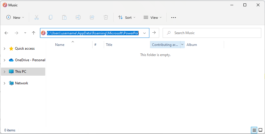 File Explorer enter directory