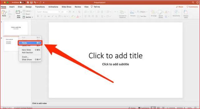 In between the sides of the slides, paste