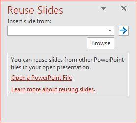Click either Browse or Open Powerpoint File to access files.