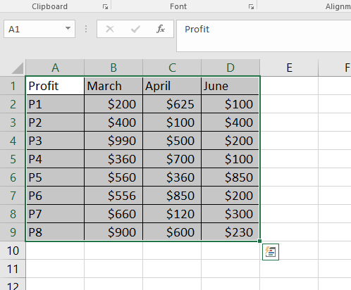 ”long data on excel”