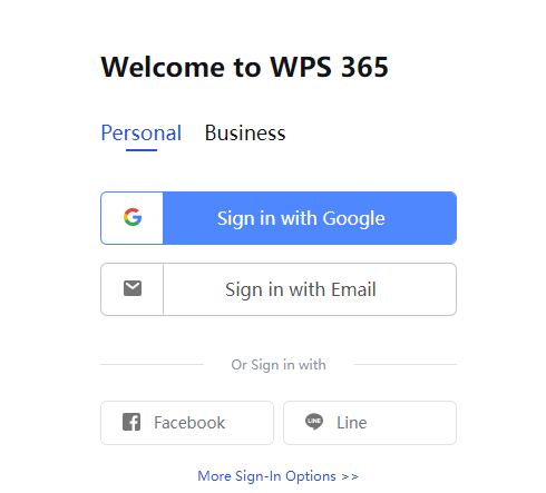 WPS 365 sign-up