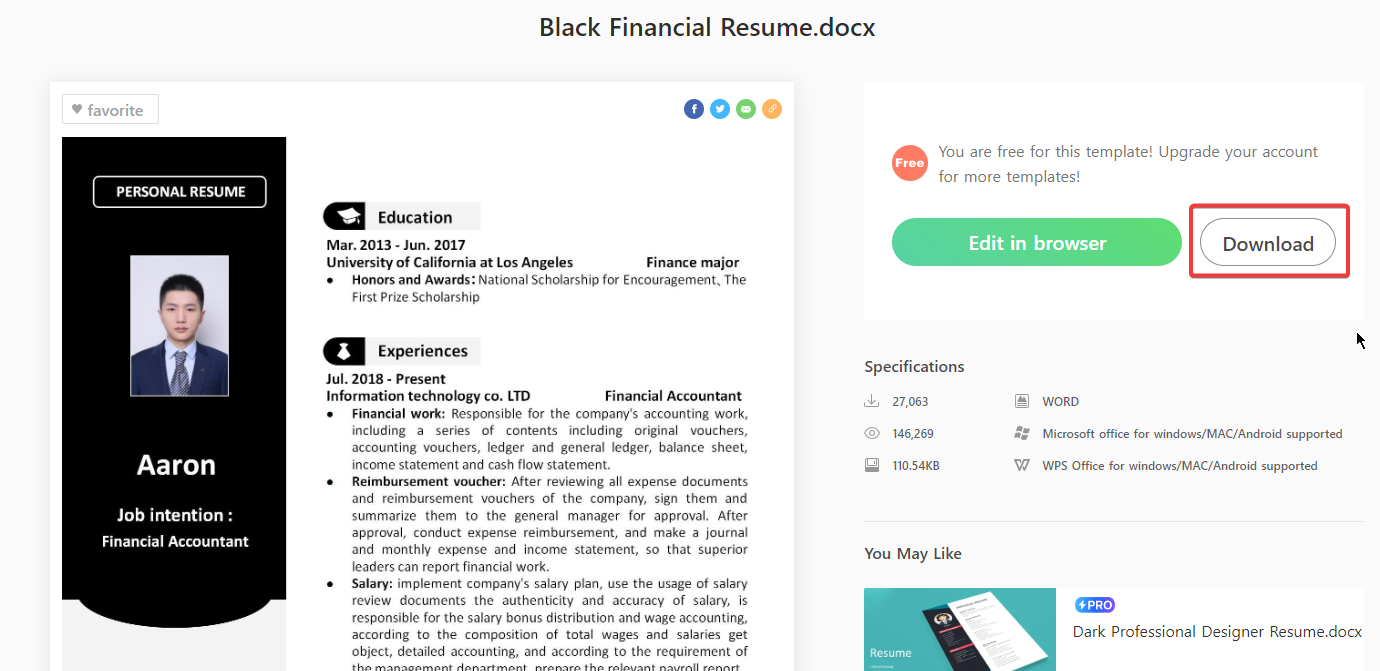 Download the template