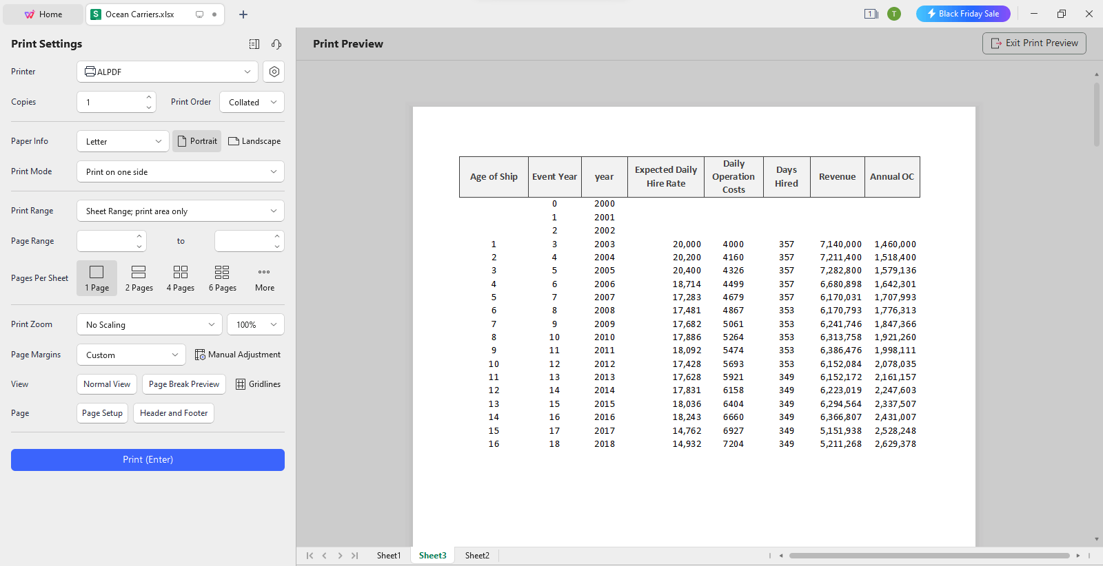 WPS Office Print Preview