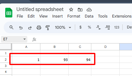 Access the Google Sheet