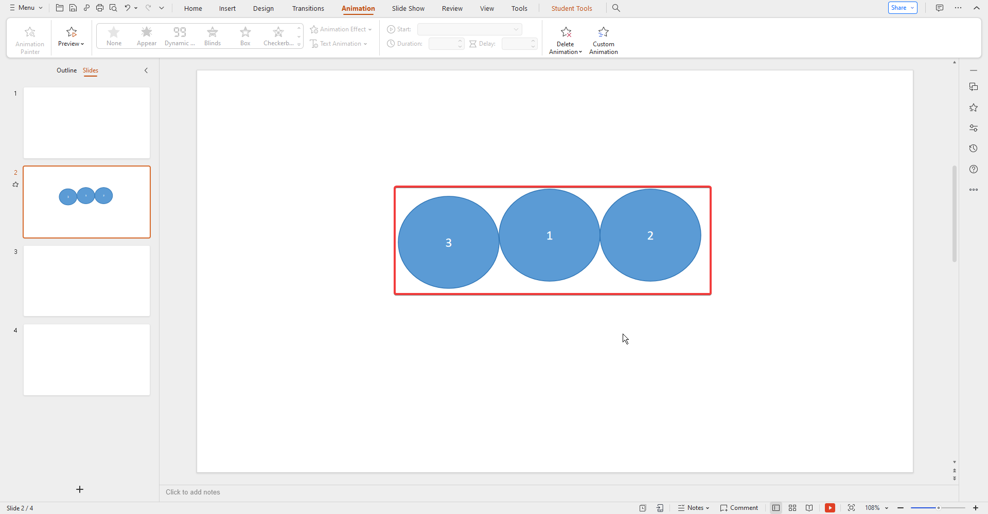 Duplicate shape and adjust the text