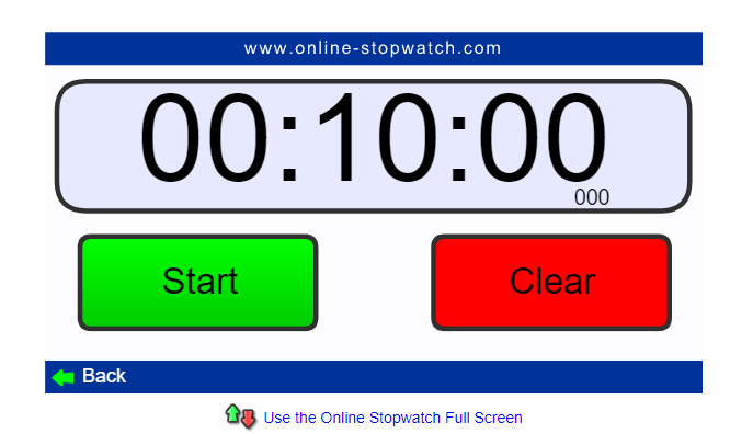 Start and Clear Button