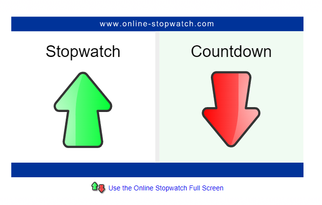 Stopwatch and Countdown Option