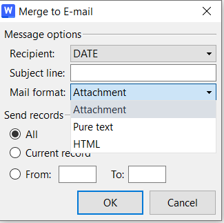 Select attachment