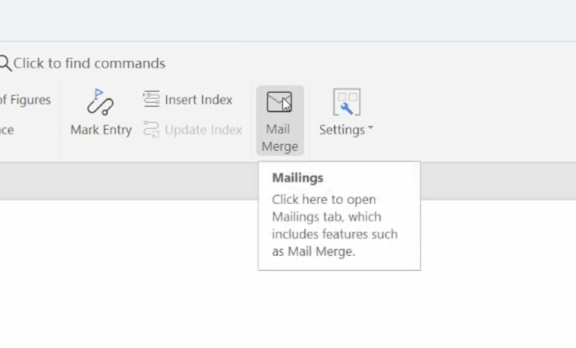 click Mail Merge