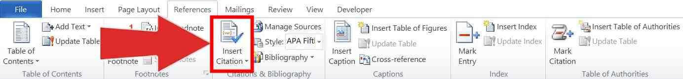 How to add Citation and Bibliography in a Word document