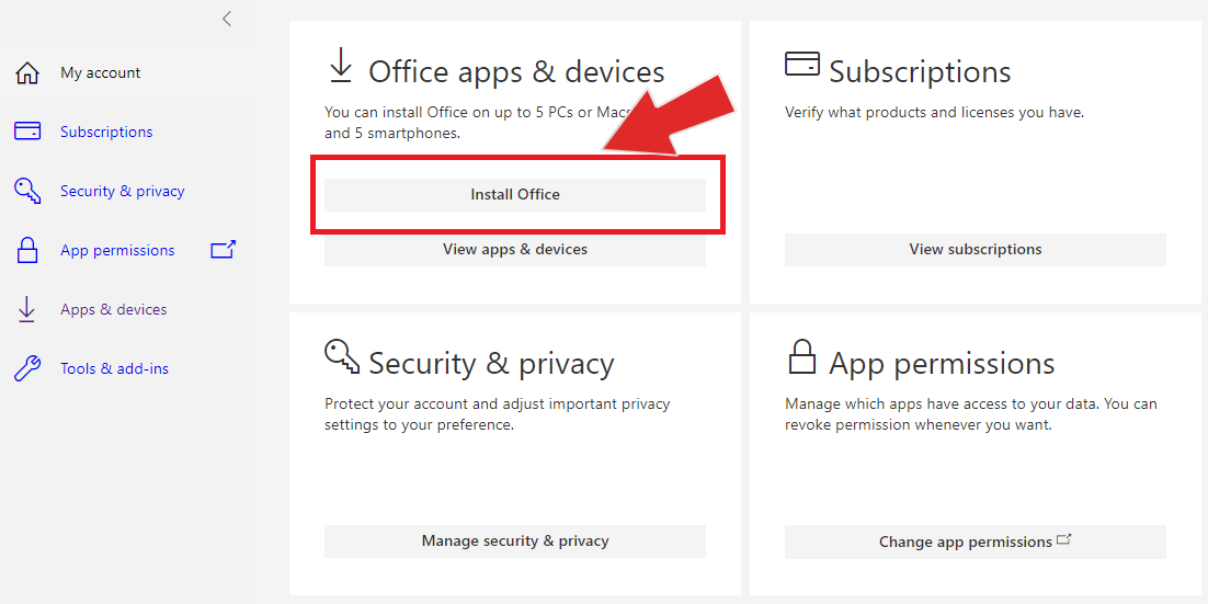 Microsoft - Instalar Microsoft Office