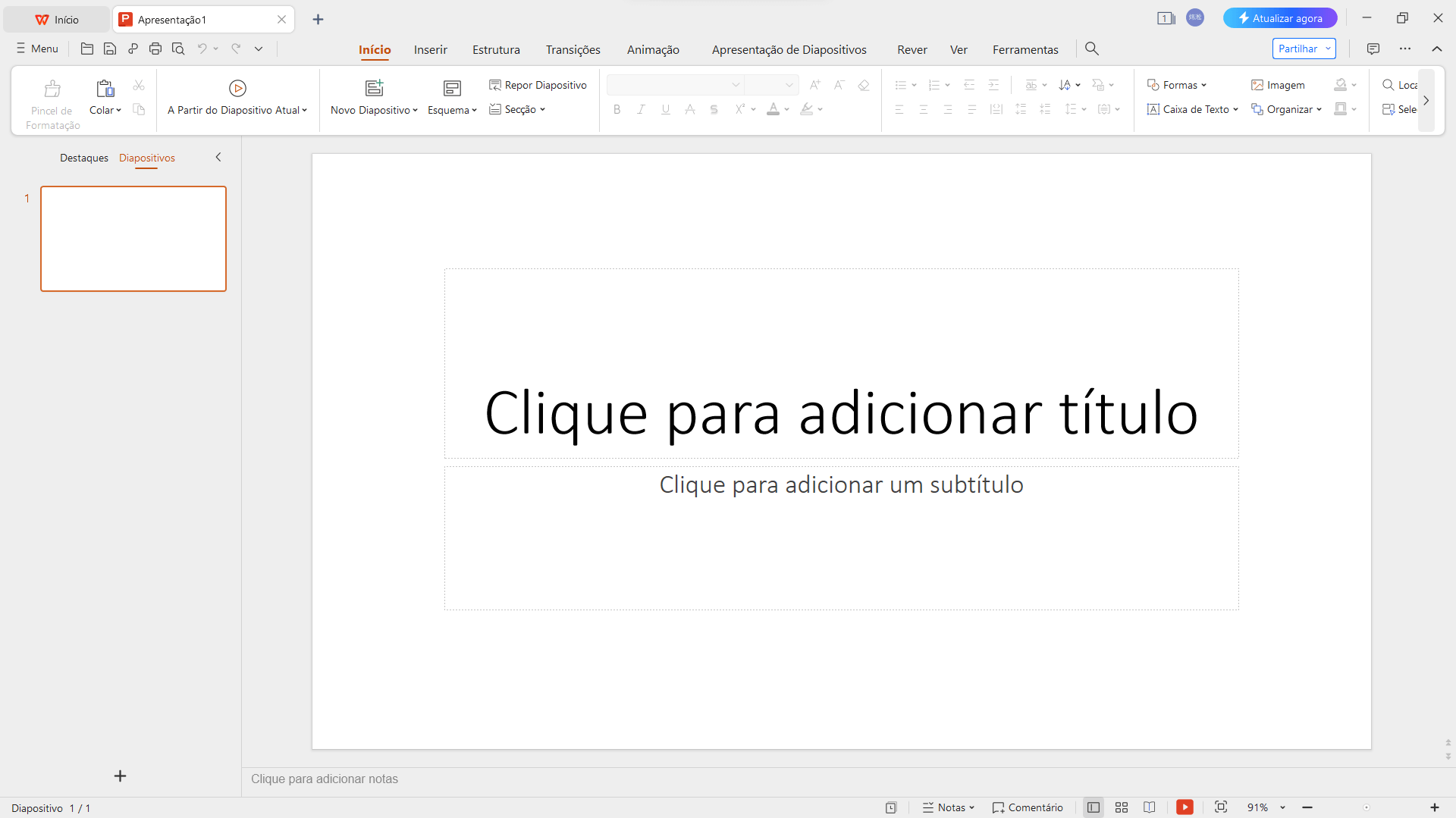 Com a Apresentação do WPS, você pode criar facilmente apresentações de PowerPoint
