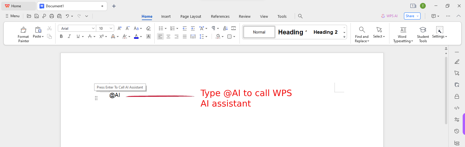 Assistente de IA do WPS
