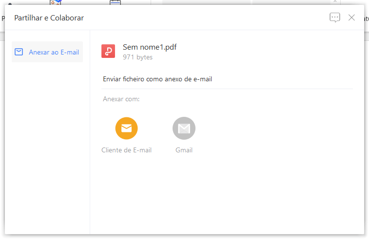 Selecionar Cliente de Email