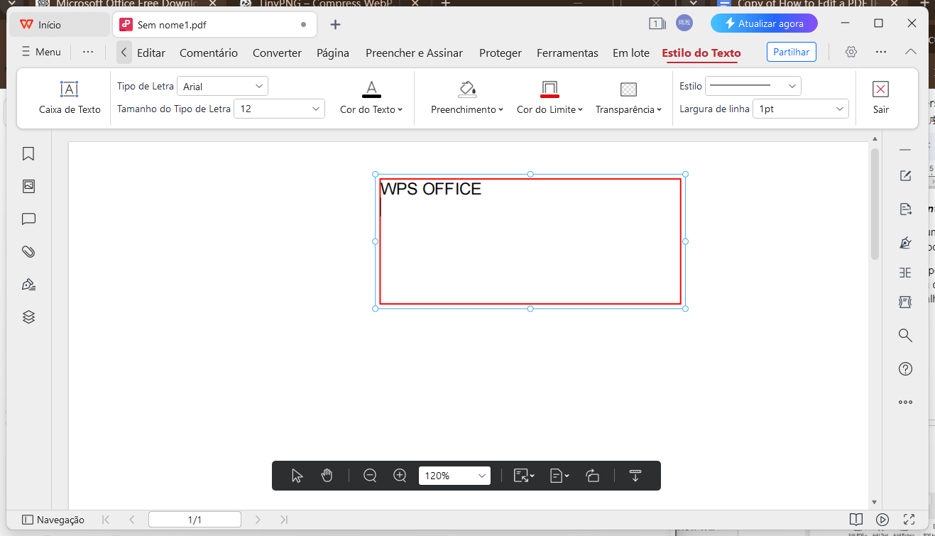 Inserir comentário no PDF