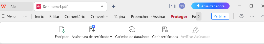 Editor de PDF do WPS Encrypt