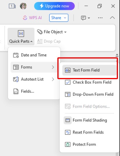 Design Form Fields