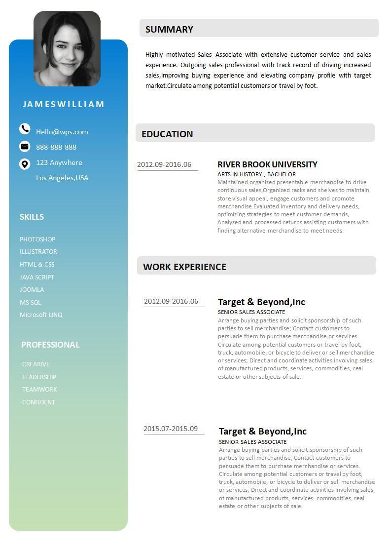 Plantilla CV para descargar gratis