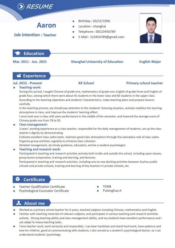 Plantilla de CV gratis en línea