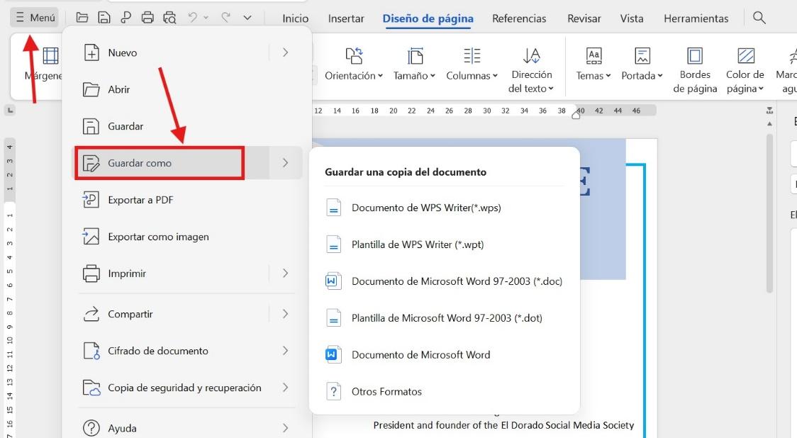Guardar CV personalizado