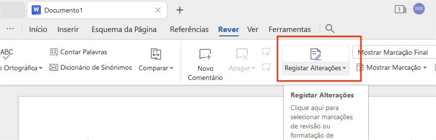 Controlar alterações no WPS