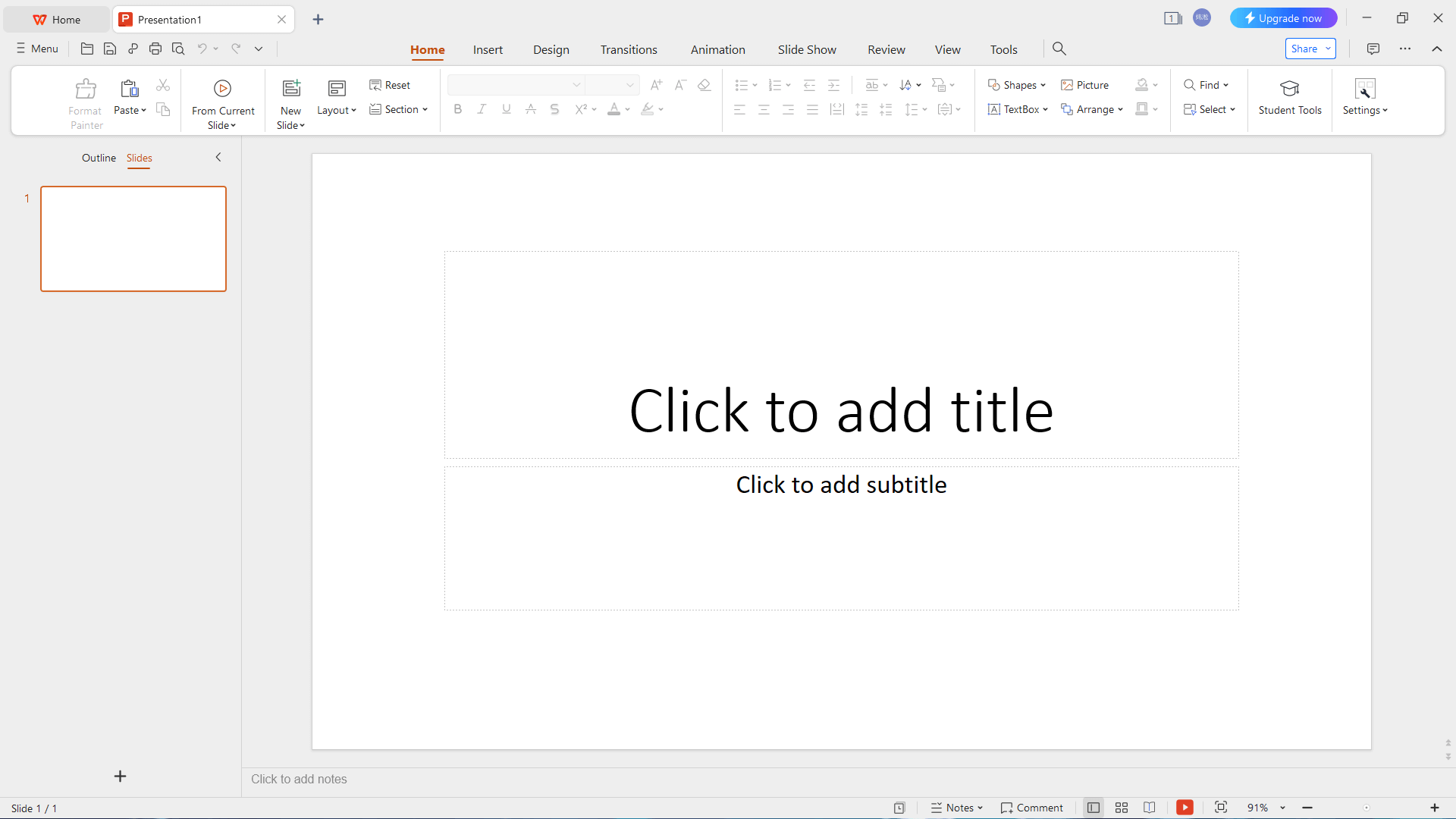 Con WPS Presentation, puoi creare facilmente presentazioni PowerPoint