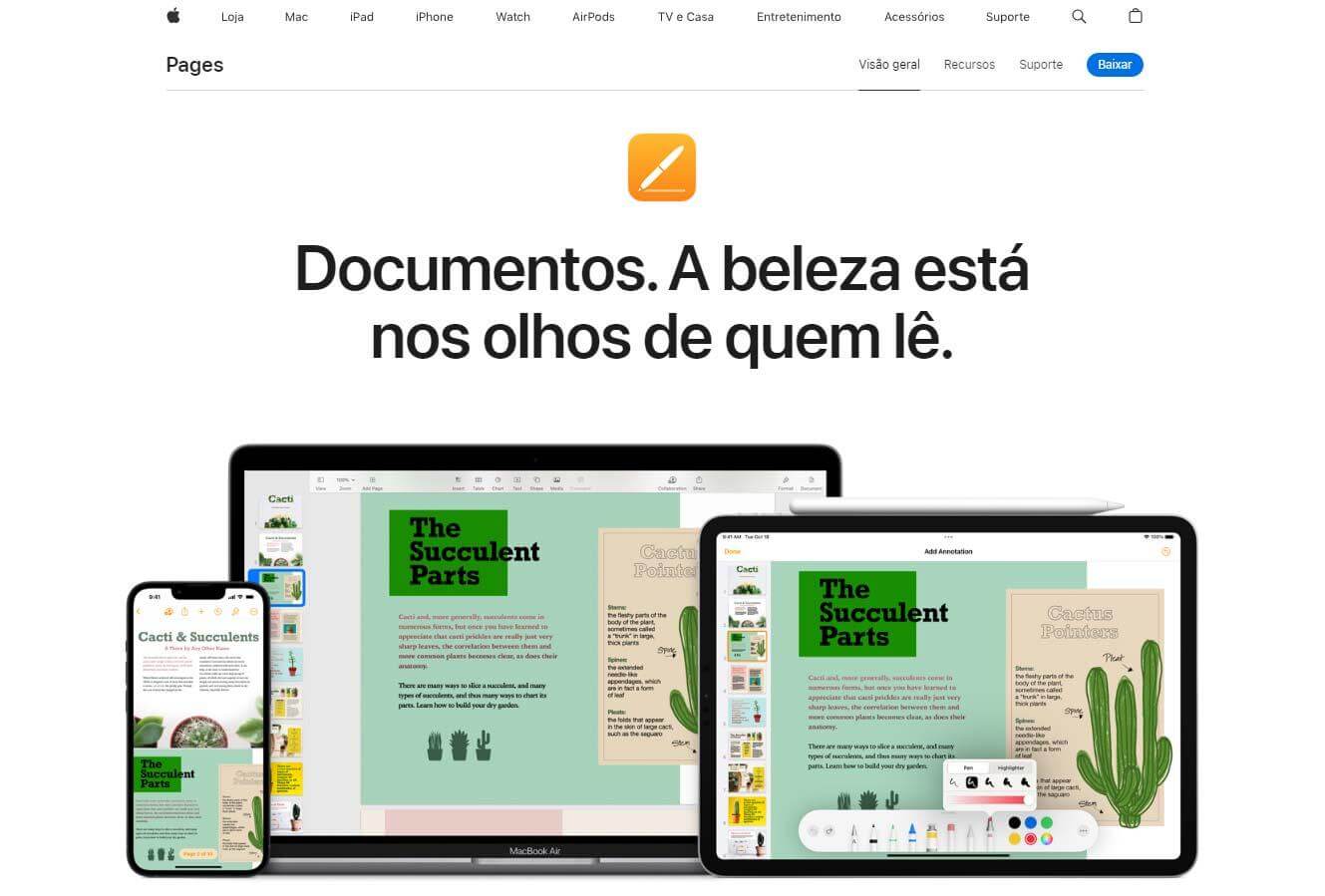 Pages do iWork