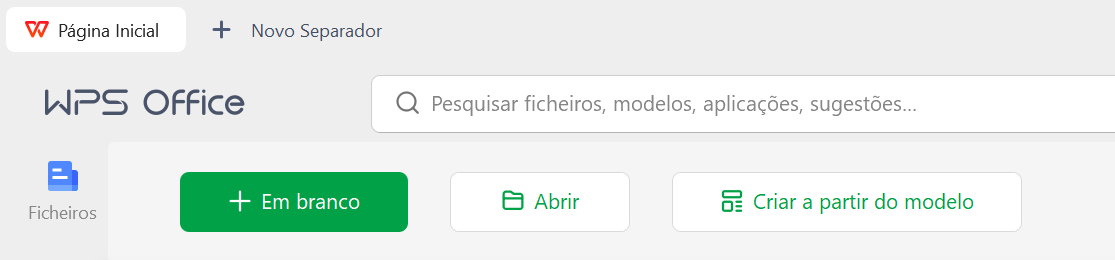 como abrir Excel no WPS