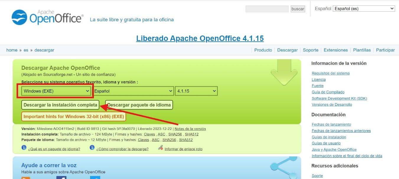 ¿Cómo Descargar OpenOffice Gratis (Windows y Mac)?