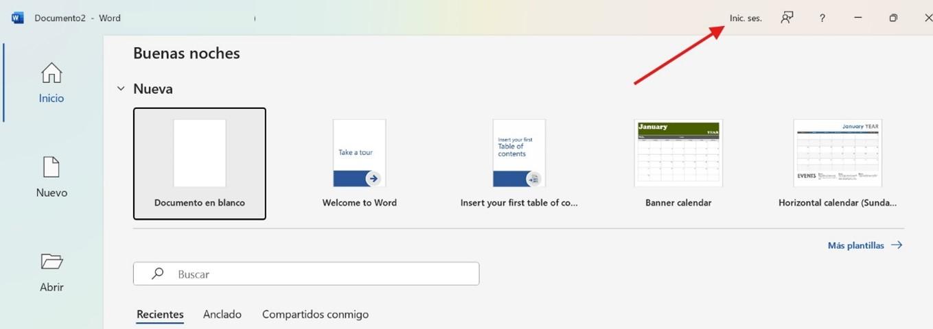 Iniciar sesión en Microsoft Office 2016