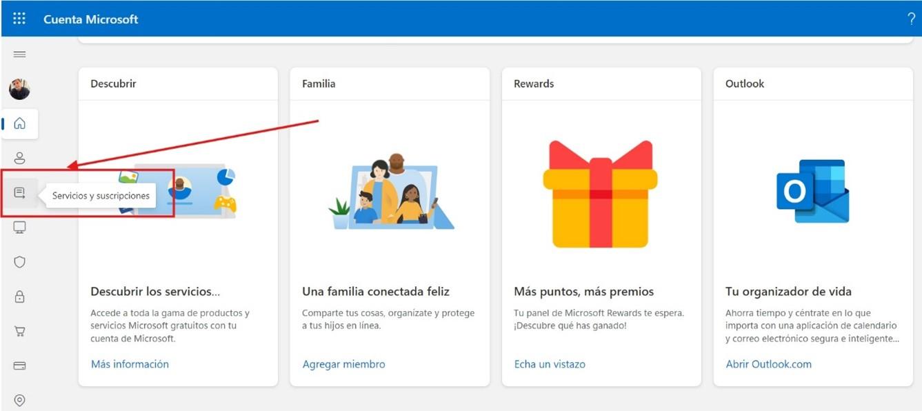 Suscripciones de Microsoft