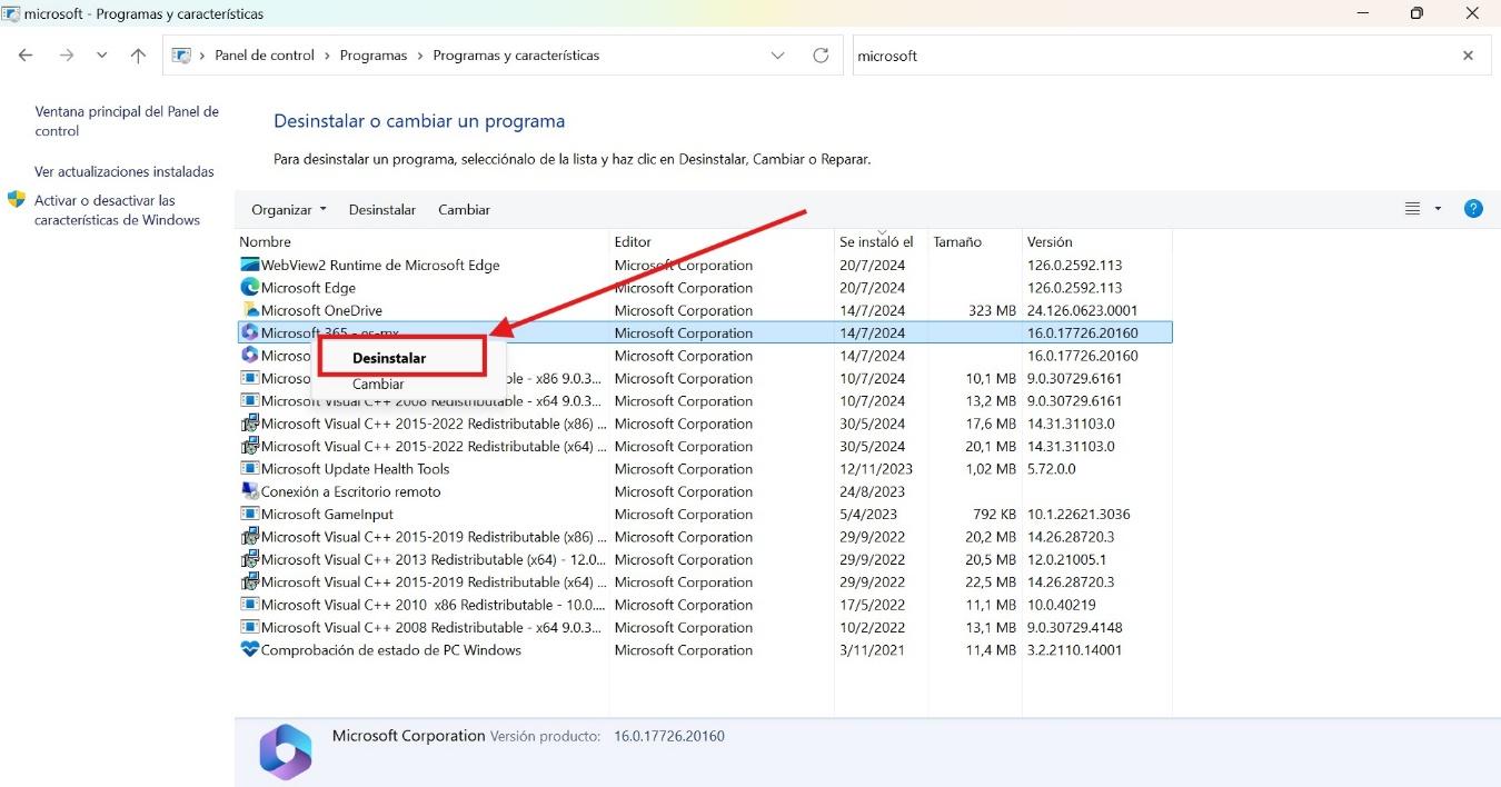 Desinstalar Microsoft Office en Windows