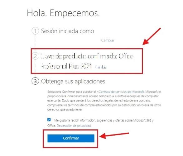 Iniciar sesión en Microsoft Office