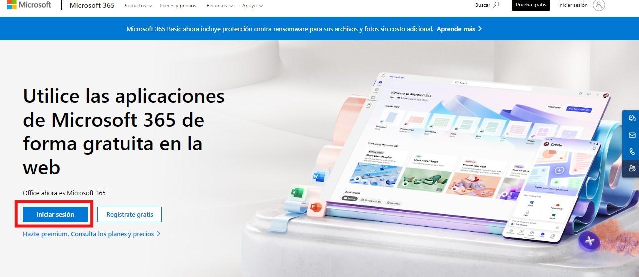 Inicio de Sesión de Microsoft 365 en Línea