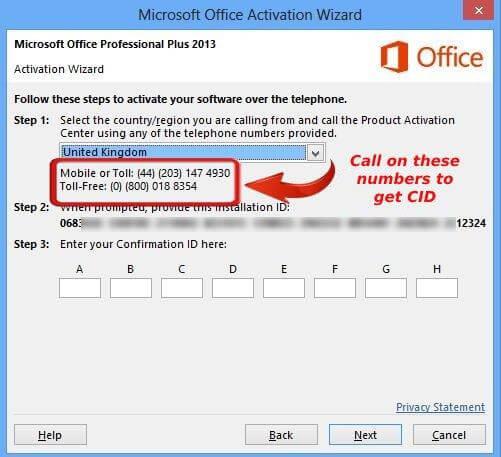 Obtener el IID de Microsoft Office