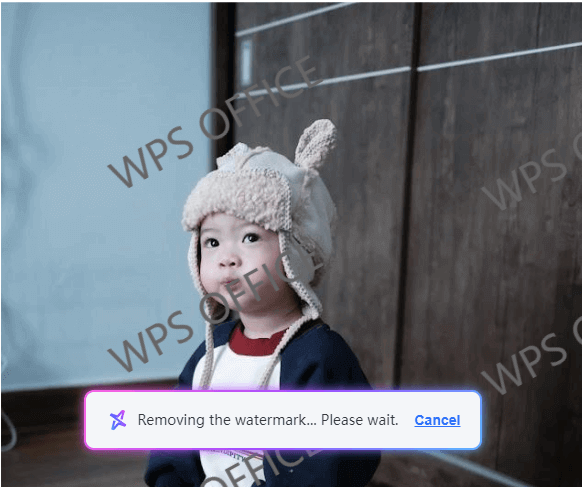 Ferramenta inteligente de remoção com IA do WPS Photos